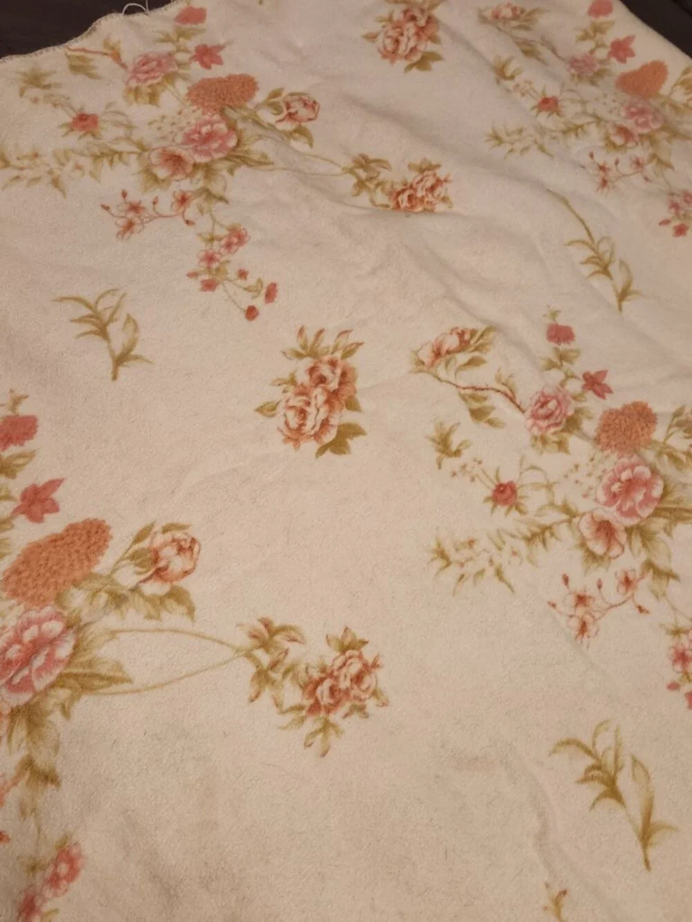 Vintage Garden Cotton Floral Blanket 66